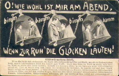 O! How happy I am in the evening, When the bells ring in peace * approx. 1920