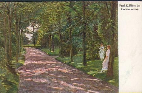 Prof. K. Klimsch "A Summer's Day" artist card * ca. 1920