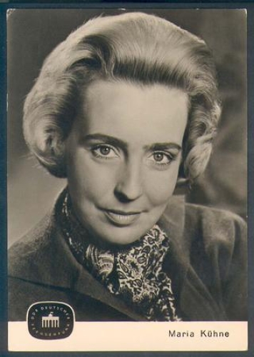 Kühne Maria autograph card * ca.1962