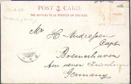 Bananenplantage Kingston W. I. Jamaica  o ca. 1900