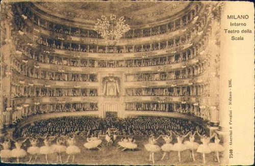 Milano Interno Teatro della Scala (Ballet) * ca. 1910