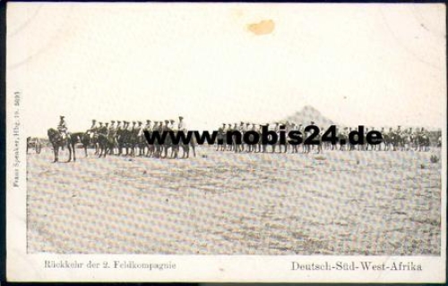 Return of the 2nd Field Company German South West Africa *ca. 1900