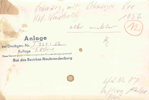 17252 Schwarz mit Schwarzer See *1956