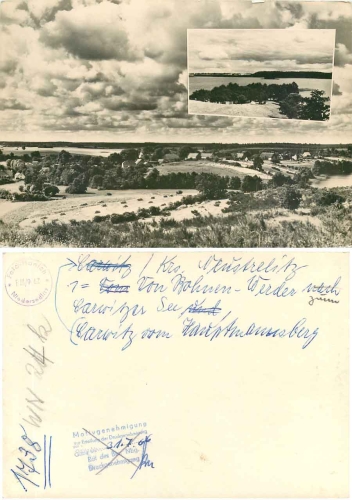 17258 Carwitz vom Hauptmannsberg Druckgenehmigung 1966 Hanich1738