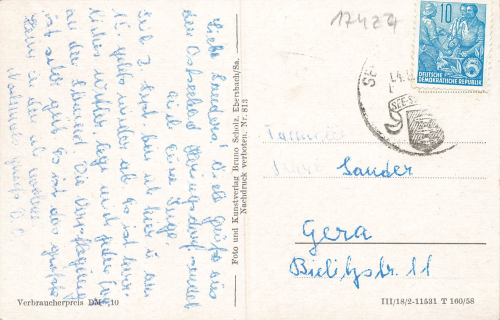 17424 Heringsdorf Usedom Strandpromenade  o um 1960