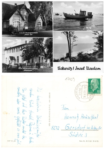 17459 Ueckeritz Erholungsheime o 30.6.1972
