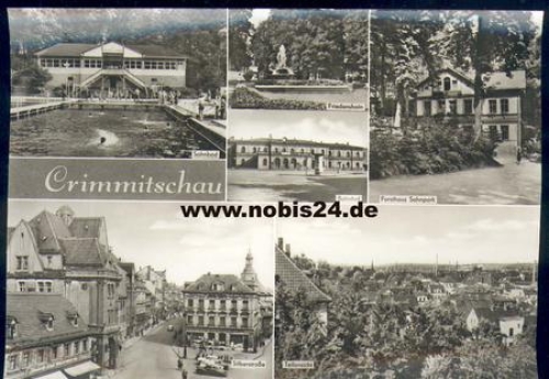 08451 Crimmitschau Large card approx. A5 used. 1975