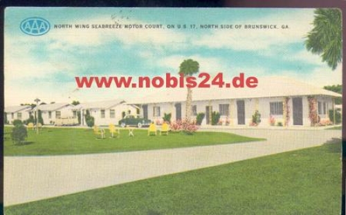 Georgia North Wing Seabreeze Motor Court on US 17 North Side of Brunswick o 19.3.1957
