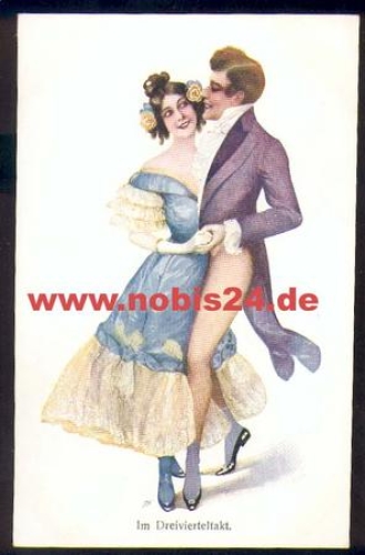 Ballroom dance artist card 212-4 * approx. 1910