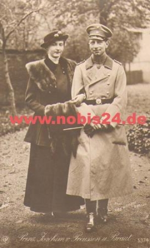 Prince Joachim of Prussia and bride * approx. 1914