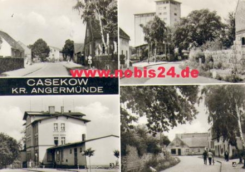 16306 Casekow mit Bahnhof, o 4.10.1979