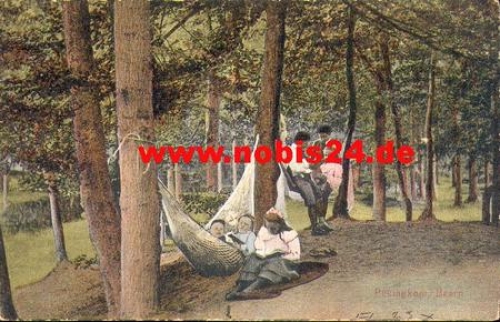 Pekingkom Baarn Kinder mit Hängmatte, * ca. 1910