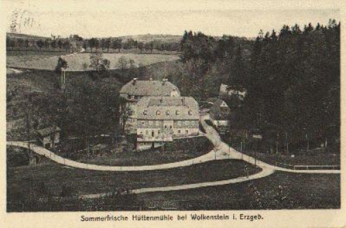 Sommerfrische Hüttenmühle b. Wolkenstein Erzgebirge o 11.7.1931