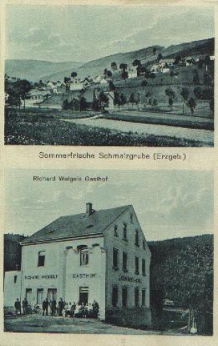 09477 Schmalzgrube Erzgebirge Richard Weigelts Gasthof gebr. ca. 1930