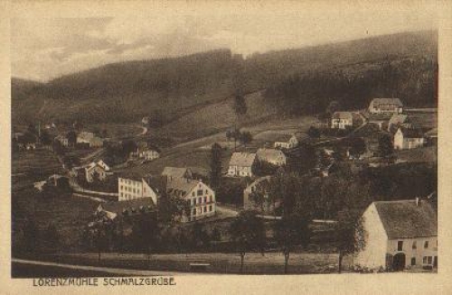 09477 Lorenzmuhle Schmalzgrube Erzgebirge * 1918