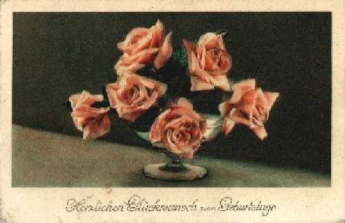 Roses in a vase o 26.8.1933