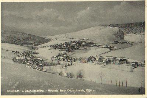 Oberwiesenthal i. Erzgebirge Winter o 1934