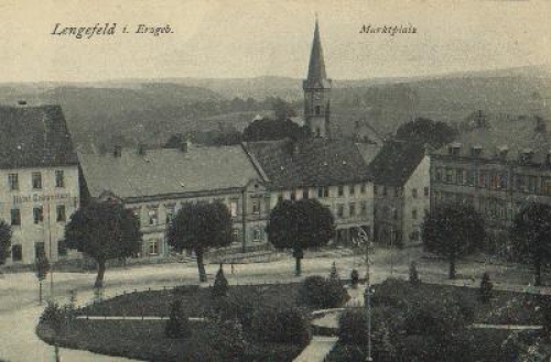 Lengefeld i. Erzgebirge Marktplatz *ca. 1915