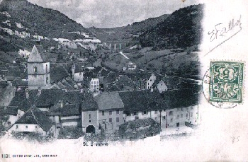 Saint-Ursanne Schweiz St. Ursanne, Totalansicht, o 12.05.1905 