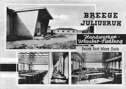 18556 Breege Ruegen Handwerker Urlaubersiedlung o um 1960
