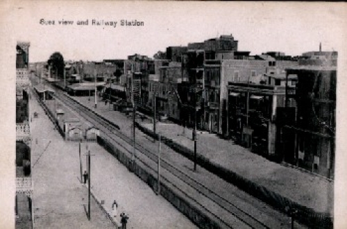 Aegypten Suez Railway Station *ca.1920