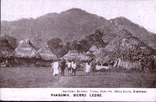 Panguma Sierra Leone native village * approx. 1900