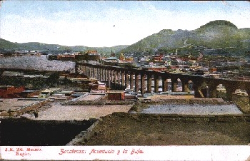 Zacatexas Acueducto y la Bufa Mexiko o 19.1.1927