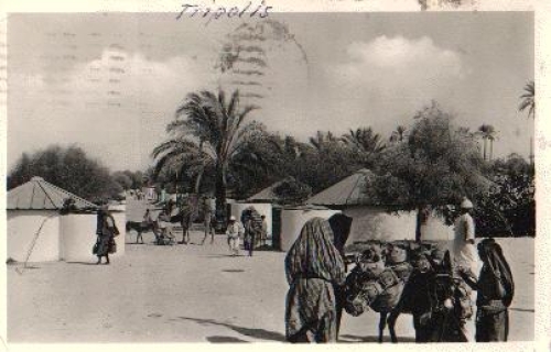 Libya New Bedouin settlement Real photo o ca. 1940