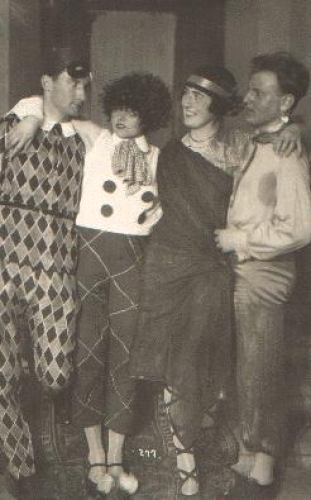 Freiburg Karneval, Fastnacht Echtffoto gebr. 1928