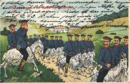 Goat cavalry military o 21.10.1911