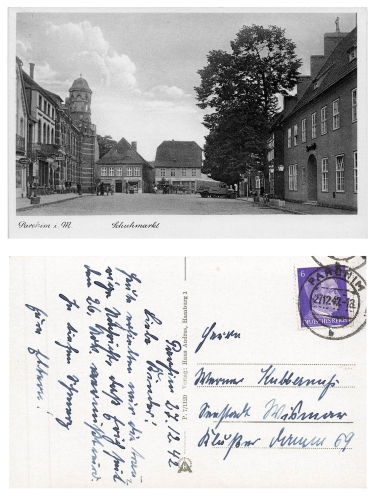 19370 Parchim Schuhmarkt o 1942