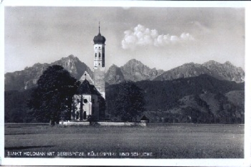 87645 Sankt Koloman mit Gernspitze Kollespitze und Schlicke * ca. 1930