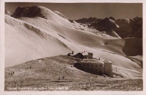 87561 Edmund-Probst-Haus with large Seekopf Winter o 10.2.1934