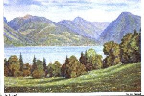 83684 Tegernsee artist card Walter Einbeck * approx. 1950