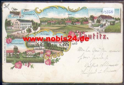 02708 Lautitz Litho Postagentur o 22.10.1907