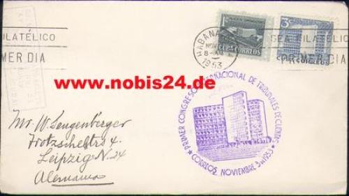Cuba letter to Leipzig o November 3, 1953