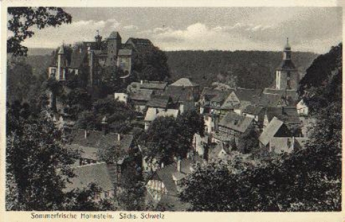 01848 Hohenstein Saxon Switzerland o 11.9.1937