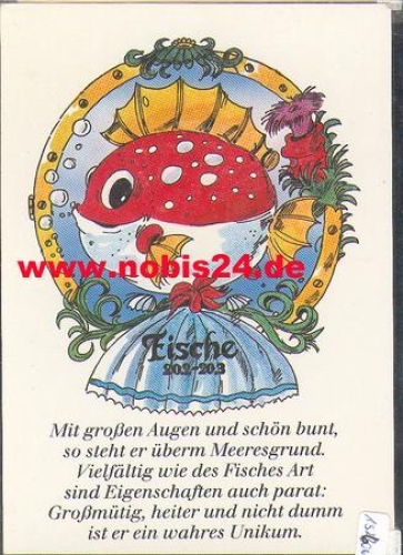 Sign of the zodiac, Pisces * approx. 1970
