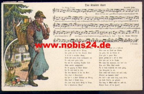 Reinhold Fischer Künstlerkarte Rud Schneider 1921