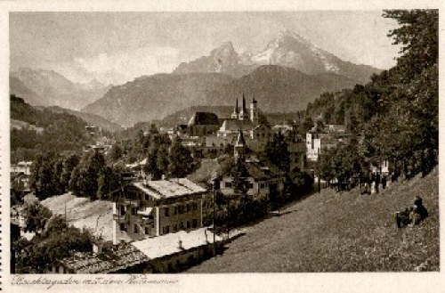 83471 Berchtesgarden mit Watzmann * ca. 1920