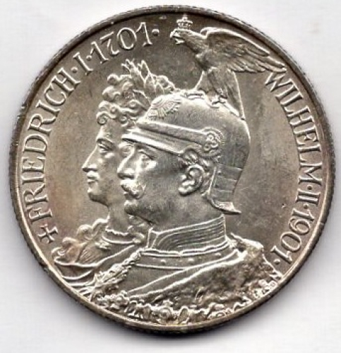 2 Mark Prussia 1901 200 Years of the Kingdom