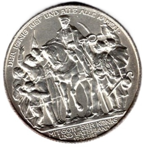 2 Mark Preussen 1913 Jahrhundertfeier der Befreiungskriege