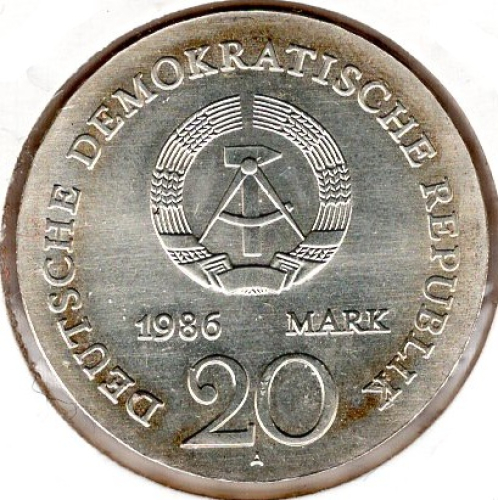 20 Mark DDR 1986 Jacob und Wilhelm Grimm
