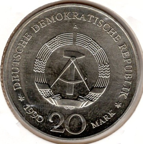 20 Mark DDR 1990 Öffnung des Brandenburger Tors