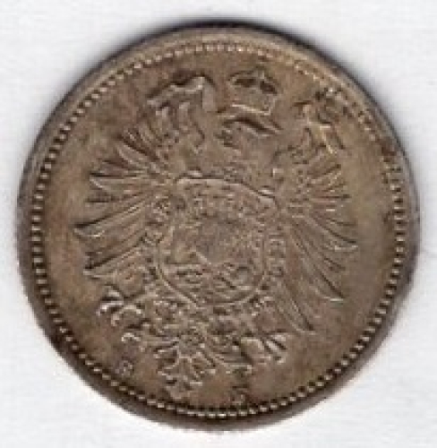 20 Pfennig 1874 F Kaiserreich Silbermünze