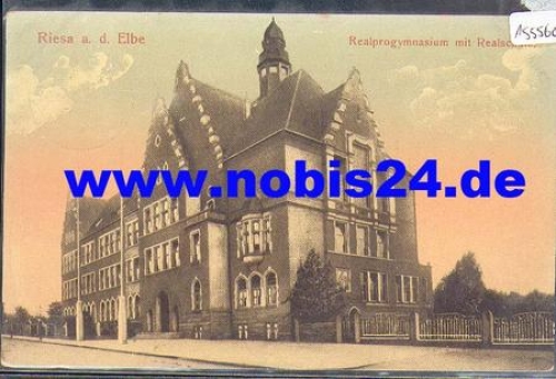 01594 Riesa Realgymnasium mit Realschule o 2.6.1915