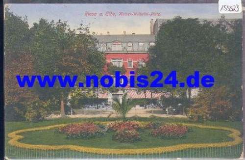 Riesa Kaiser-Wilhelm-Platz gebr. 8.5.1914