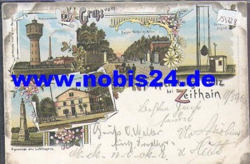 01619 Zeithain military training area, chromolithograph, May 20, 1899