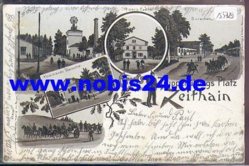 01619 Zeithain military training area Litho o12.5.1899