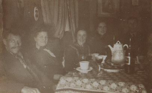 Coffee table, real photo, * approx. 1920